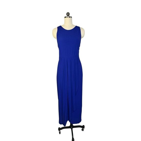 Yumi Kim So Social Royal Blue Sleeveless Midi Tulip Dress | Size L - Picture 9 of 12